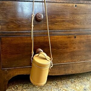 Paravel Tan Leather Crossbody Bag